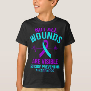 Camiseta Todas As Feridas São Visíveis E Felizes Gra De Con
