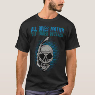 Camiseta Todas as Imersões Importam um Crânio de Mergulhado