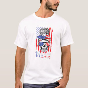 Camiseta Todas as Mães Americanas Sinalizador Mensageiro B