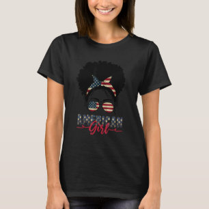 Camiseta Todas As Meninas Americanas Em 4 De Julho Filha Me