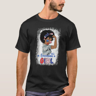 Camiseta Todas As Meninas Americanas Nos Patriotas Mulheres