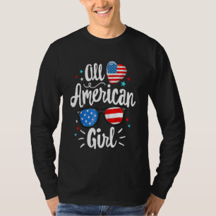 Camiseta Todas As Mulheres Americanas Bandeiras Americanas 