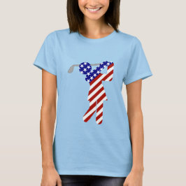 Camiseta Todas as mulheres americanas Golfer