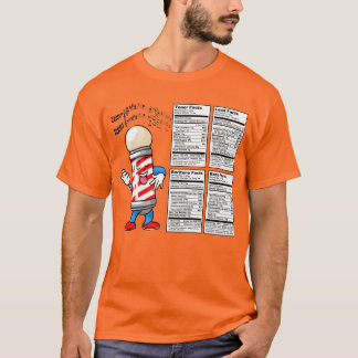 Camiseta Todas as peças da "etiqueta Informação nutricional