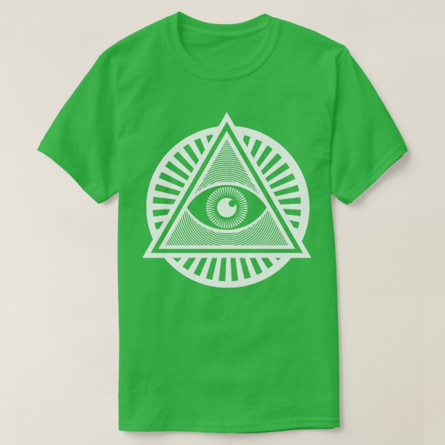 Camiseta Todas Vendo Versão Illuminati EyeWhite (Frente do Design)