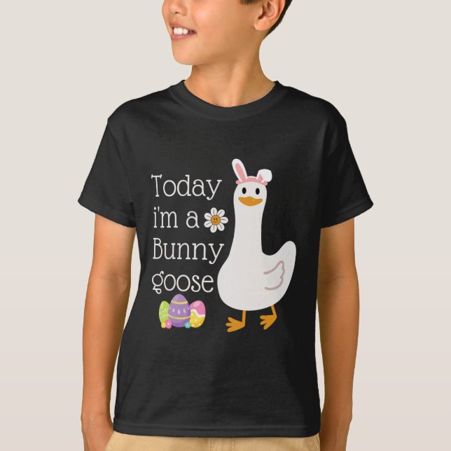 Camiseta Today I'm A Bunny Goose Cute Silly Goose Easter Da (Frente)