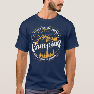 Camiseta TODAY S FORECAST MOSTLY CAMPING WITH A CHANCE girl