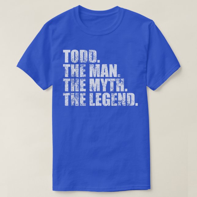 Camiseta Todd Nome da família Todd sobrenome Todd Apelido T (Frente do Design)