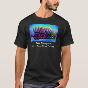 Camiseta Todd Rundgren Claramente Humano 7 Rays Mãos T-shi