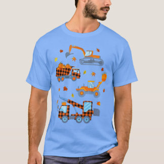 Camiseta Toddle De Construção De Caminhão De Pumpkin Em Que