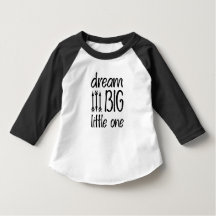Toddler 3/4 Capa Raglan - T-shirt cotada