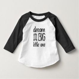 Camiseta Toddler 3/4 Capa Raglan - T-shirt cotada