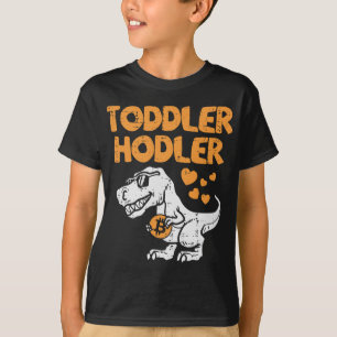 Camiseta Toddler Hodler Trex Bitmoney BTC Crypto Cryptocurs