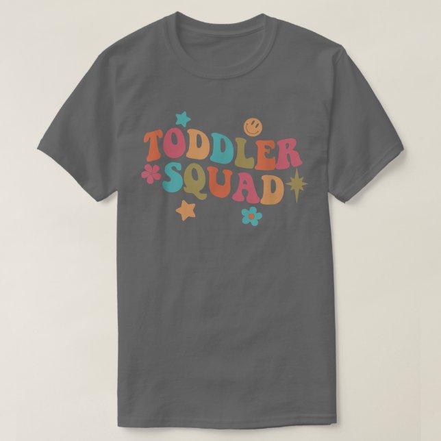 Camiseta Toddler Squad Daycare Teacher Educator Early Child (Frente do Design)