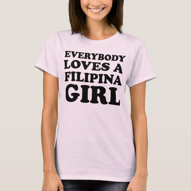 Camiseta Todo Adoro Uma Menina Filipina (Frente)