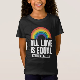 Camiseta Todo Amor é Orgulho Igual LGBT Direitos Iguais Arc