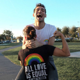 Camiseta Todo Amor é Orgulho Igual LGBT Direitos Iguais Arc
