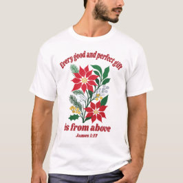 Camiseta Todo Bom e Perfeito Presente – Tiago 1:17 Natal