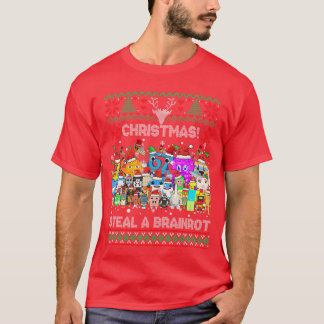 Camiseta Todo Brainrot Italiano Divertido Natal Brainrot pa