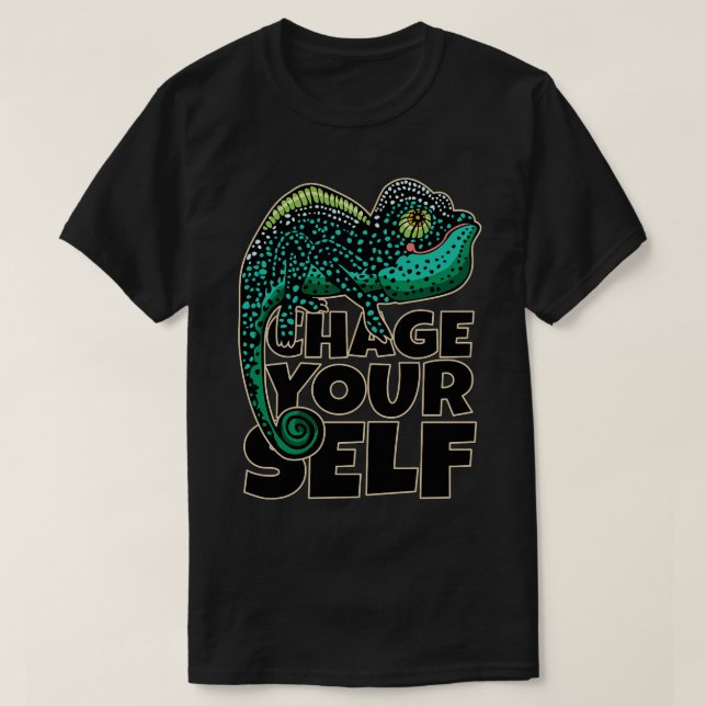 Camiseta Todo Camaleão Conhece Sua Cor (Frente do Design)
