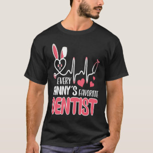 Camiseta Todo coelho é enfermeira dentista favorita do coel