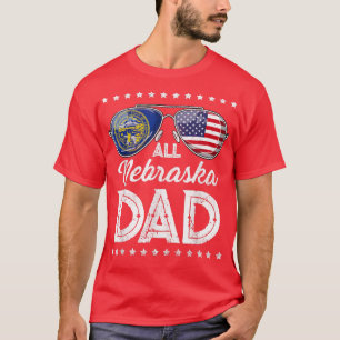 Camiseta Todo Dia de os pais Pai Americano Nebraska 4 De Ju