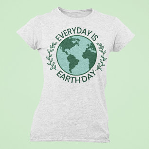 Camiseta Todo Dia é Dia da Terra - Amante da Terra Verde Vi