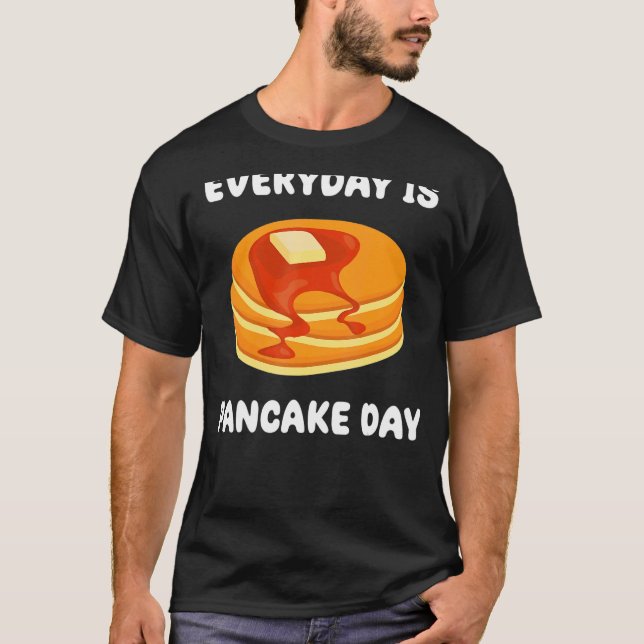 Camiseta Todo Dia Pancake Diz Café Da Manhã (Frente)