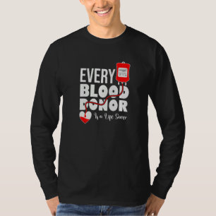 Camiseta Todo Doador de Sangue É Um Salvador da Vida Seja U