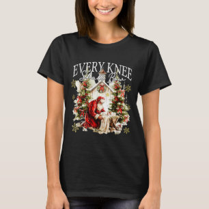 Camiseta Todo Joelho Se Dobrará Jesus Nascimento Cristão Sa