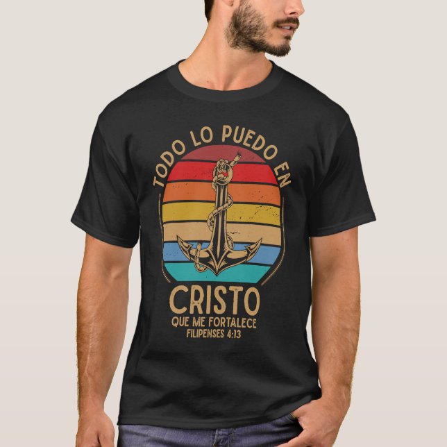 Camiseta Todo lo puedo en Cristo que me fortalece F 413 Spa (Frente)