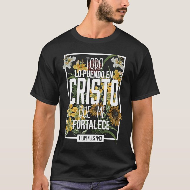 Camiseta Todo lo Puedo en Cristo Que Me Fortalece Religious (Frente)