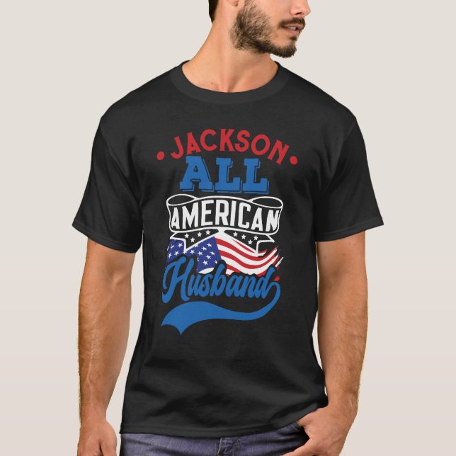 Camiseta Todo marido americano 4ª família patriótica (Frente)