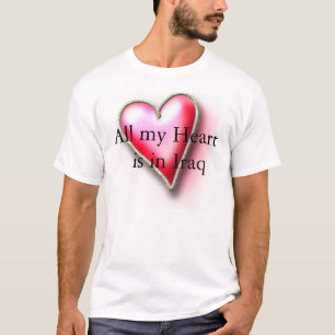Camiseta todo meu coração está em Iraque