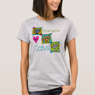 Camiseta Todo Mundo Adora Gatos