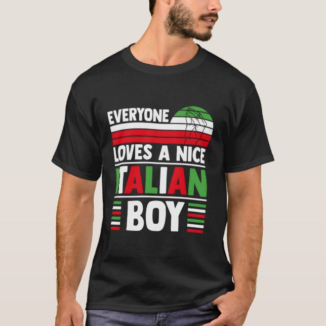 Camiseta Todo Mundo Adora Uma Boa Piada Italiana (Frente)