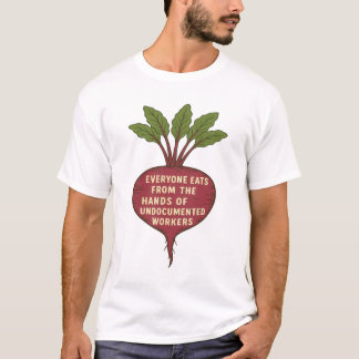 Camiseta Todo mundo come das mãos de indocumentados