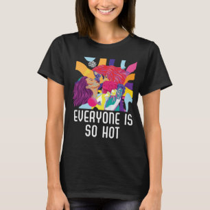 Camiseta Todo Mundo É Tão Quente Orgulho Bissexual Do Arco-