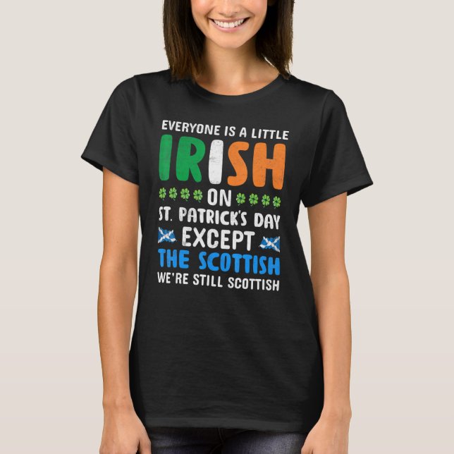 Camiseta Todo Mundo É Um Pouco Irlandês No Dia de São Patrí (Frente)