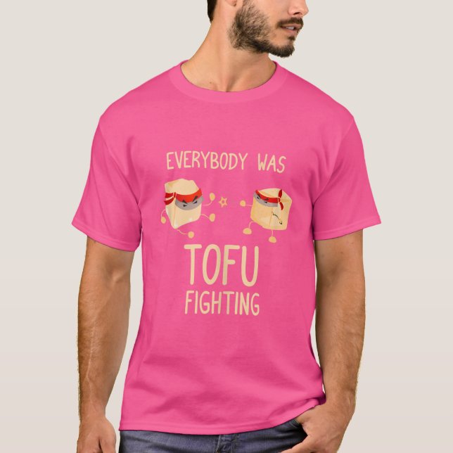 Camiseta Todo Mundo Estava Lutando - Engraçado Kung Fu Mart (Frente)