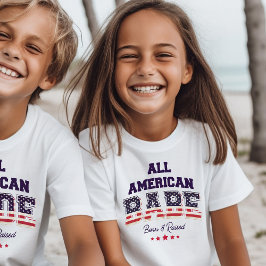 Camiseta Todo o Patriótico Babe Americano 4 de julho