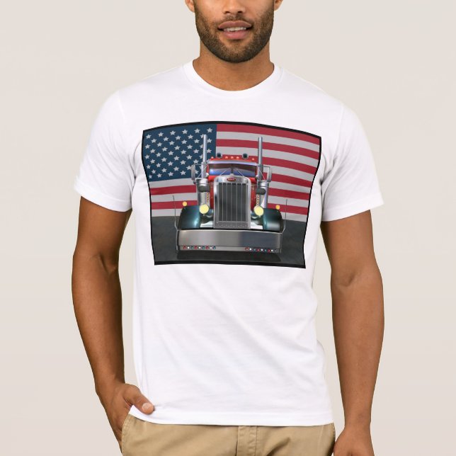 Camiseta Todo o Peterbilt americano (Frente)