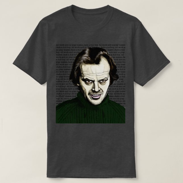 Camiseta Todo o trabalho do Duro e sem reprodução (Frente do Design)