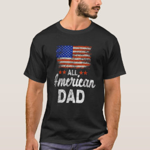 Camiseta Todo Pai Americano 4 de julho América Bandeira EUA