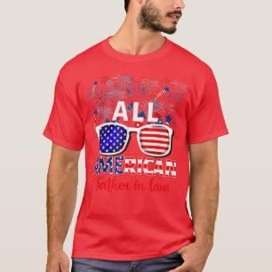 Camiseta Todo Pai Americano Em Lei É O American Flag Firewo