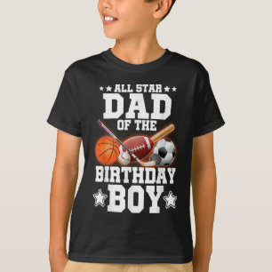 Camiseta Todo Pai De Estrelas Do Jogador De Basquete Birthd