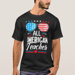 Camiseta Todo Professor Americano Orgulha-Se De Ensinar 4 D