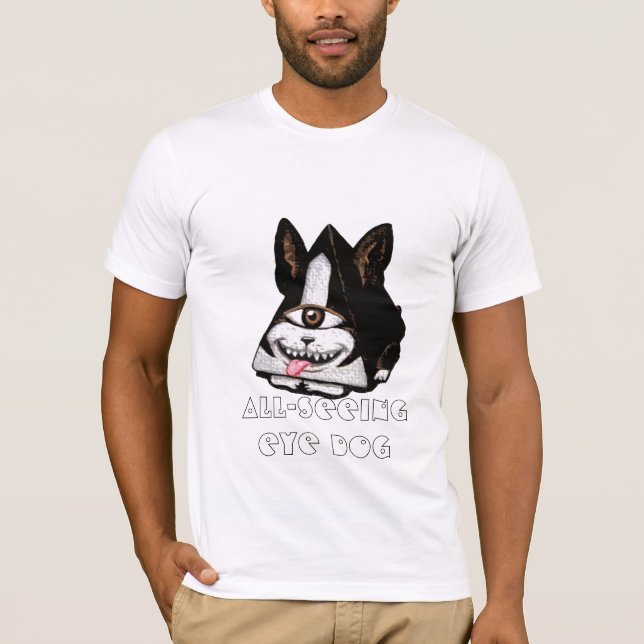 Camiseta Todo-Vendo o cão do olho (Frente)