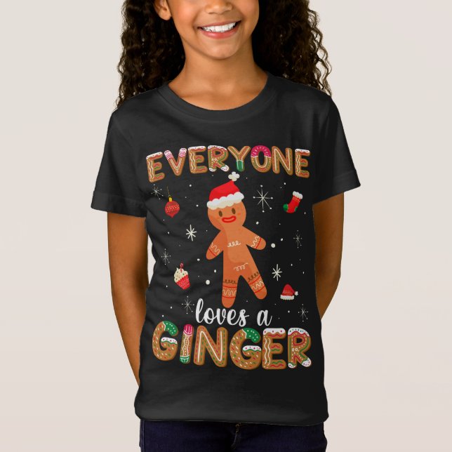 Camiseta Todos Adoram Ginger Gingercake Cookie Chri (Frente)
