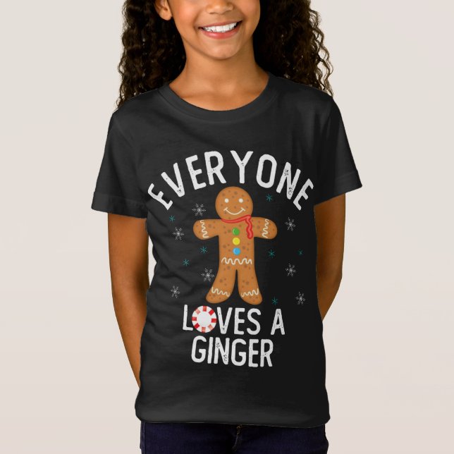Camiseta Todos adoram um pão-de-gengibre engraçado (Frente)